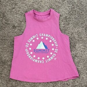 Varsity Pink Cheer Summit Division 2 Championship Kids Tank Top